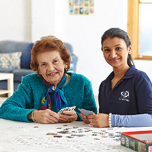 Social support at home with support worker