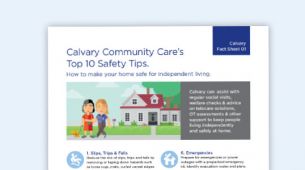 Calvary Fact Sheet 01 - Top 10 Safety Tips