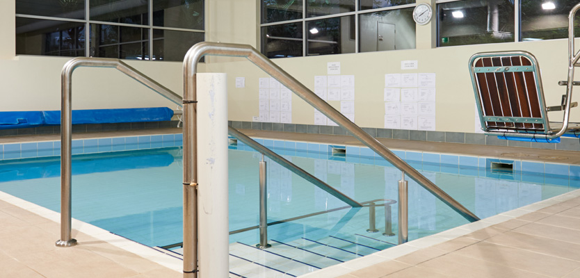Hydrotherapy pool for rehab patients
